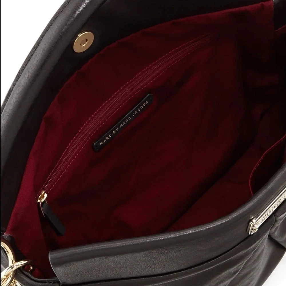 MARC by Marc Jacobs Leather Marchive Hili Black Hobo Bag